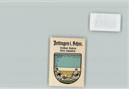 Jettingen-Scheppach Vignette Wappen Kaffee Hag ca 1920-1940
