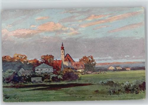 1918 AK Dorf Landschaft