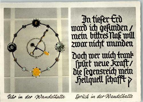 Bad Mergentheim Uhr in der Wandelhalle