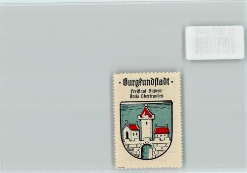 Burgkunstadt Vignette Wappen Kaffee Hag ca 1920-1940