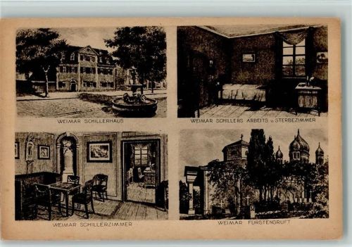 Weimar - Fürstengruft, Schillerzimmer, Haus, Sterbezimmer