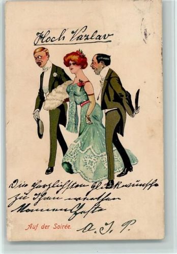 1905 Nr. 209 Munk Auf der Soiree - flanieren - Glamourpaar