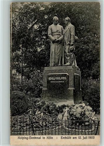 Denkaml von Adolf Kolping in Köln 1903 AK