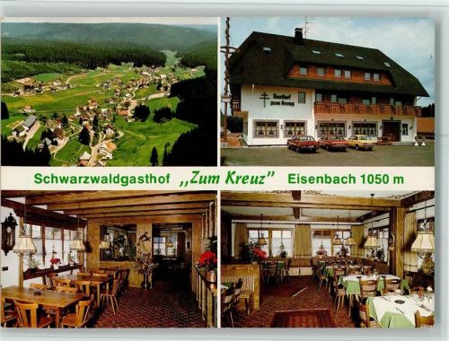 Eisenbach Schwarzwaldgasthof Zum Kreuz Innenaufnahmen Gesamtansicht 4-Bildaufnahme