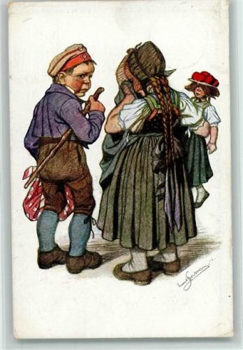 Trachten - Künstlerkarte Nr. 10 AK