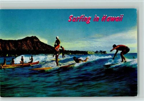Surfing in Hawaii ca 1980 AK