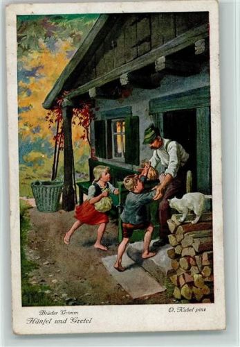 1918 Nr. 6 Hänsel und Gretel sign Kubel
