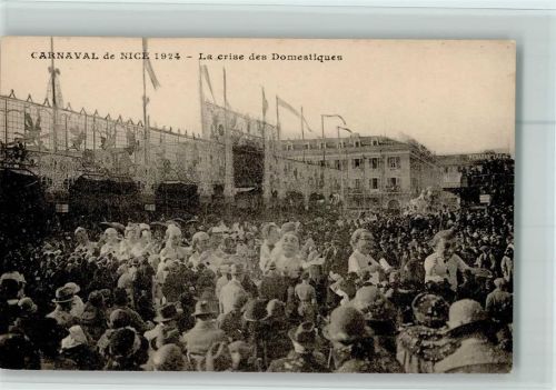 Nice 1924 - La crise des Domestiques AK