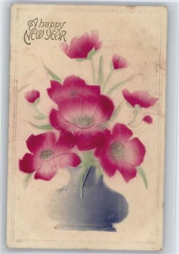 1910 Relief-Druck Happy New Year