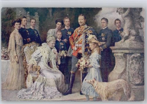 1906 Silberhochzeit - Kaiserpaar und Familie