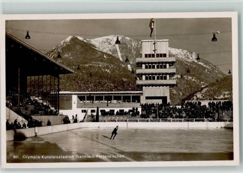 Garmisch Olympia Eisstadion Foto AK