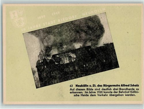 50Jahre Stadt Rixdorf Neukölln - Drei Brandherde