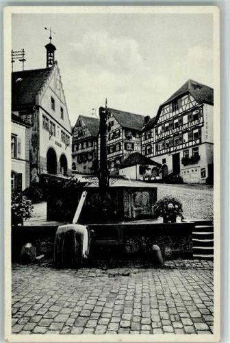 Schiltach Marktplatz Brunnen Apotheke