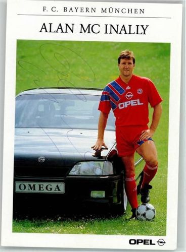 Original Autogramm, Alan MC Inally, Opel Auto Werbung
