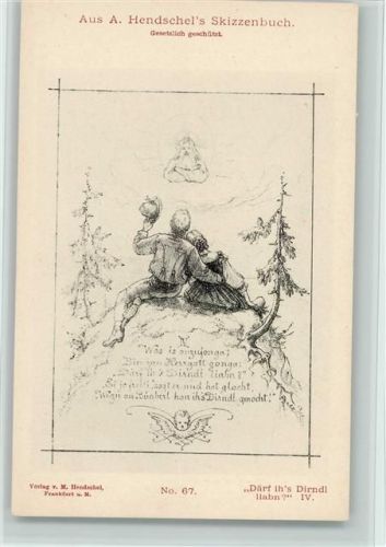 Aus Hendschels Skizzenbuch Nr. 67 AK Rommel 1900