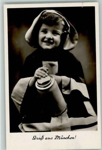 München Foto 1934 AK Kindl mit einem Bierkrug