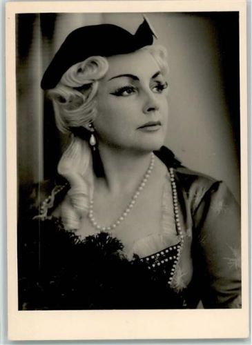 Clara Ebers Marschallin in Der Rosenkavalier, Hamburg 1957 Opernsänger FOTO KEINE AK