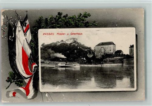 Passau 1916 Nieder- und Oberhaus Eichenlaub