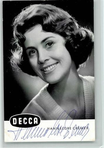 Hannelore Cremer Original Autogramm