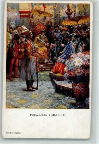 M. Munk Nr. 1113 -Prinzessin Turandot , sign Printz - Schiller Zyklus