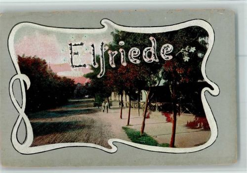 Verlag Edgar Schmidt, Dresden Serie 1515 Dess. 102 - Namen auf Ansichtskarten "Elfriede" AK Jugendstil-