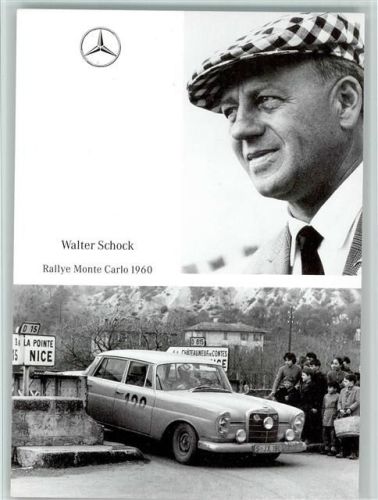 Walter Schock - Ralley Monte Carlo 1960 mit Mercedes keine AK