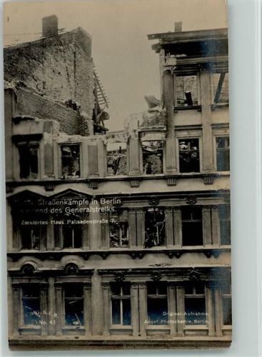 Straßenkämpfe in Berlin - Photochemie Nr. 43 AK Revolution