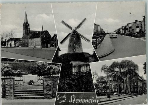 Stommeln Kirche Ehrenmal Windmühle