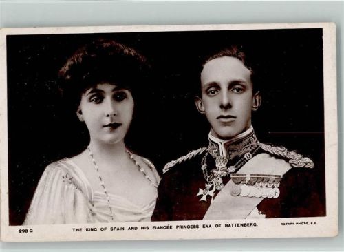 298 C - The King of Spain and Princess Ena of Battenberg Rotary Photo
