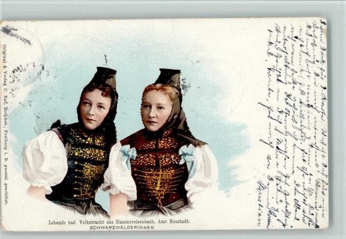 1906 Volkstracht aus Hammereisenbach, Stempelspuren