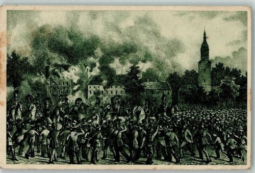 100 Jahre Revolution von 1848 - Arbeiter stürmen das fürstliche Schloß zu Waldenburg Revolution