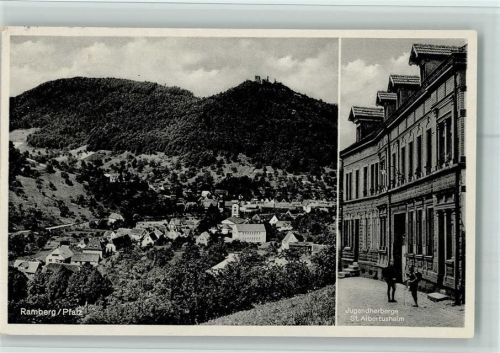 Ramberg 1959 Jugendherberge St. Albertusheim und Teilansicht AK