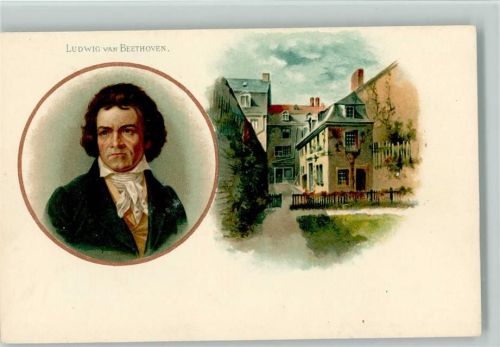 Serien A Ludwig Beethoven und sein Wohnhaus Beethoven, L. van 1900 Lithographie