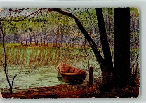 Ruderboot in der Moorlandschaft