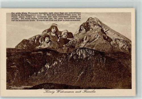 König Watzmann und Familie