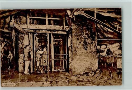 Staßfurt Bergbau Fahrstuhl - ca 1916 AK