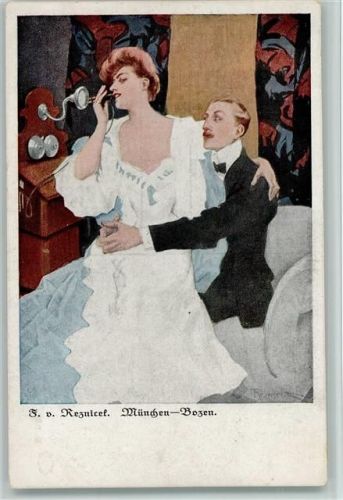 Glamour Frau beim Telefonieren , Telefon