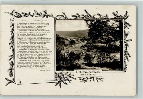 Unterreichenbach O Schwarzwald, O Heimat! Gedicht Ludwig Auerbach