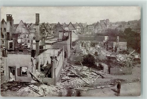 Donaueschingen Katastrophe Grossfeuer 1908 AK