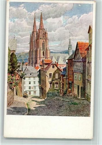 Marburg Am Roten Graben sign. K. Lindegreen