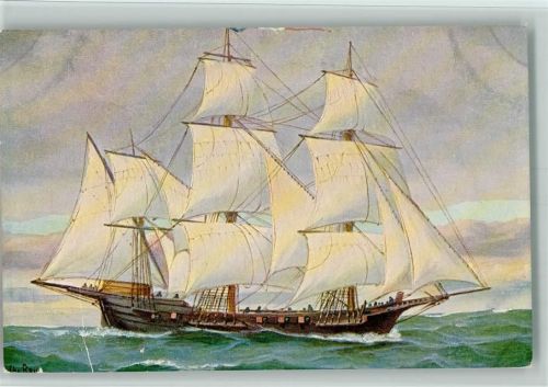 Karte Nr. 92 - Segelschiff Polacre - Kriegsschiff