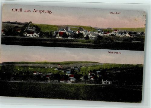 Ansprung 1910 Oberdorf, Niederdorf AK