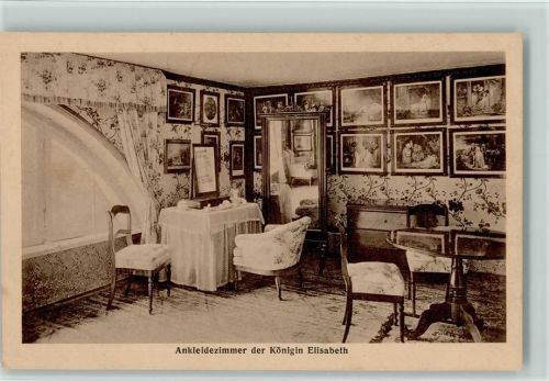 Ankleidezimmer der Königin Elisabeth ca 1927 AK