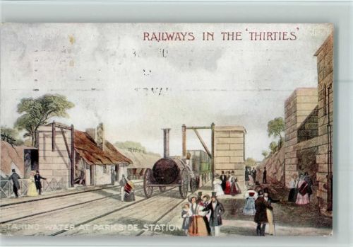 North Western Railways in the Thirties - Taking water at Parkside Station - Eisenbahn