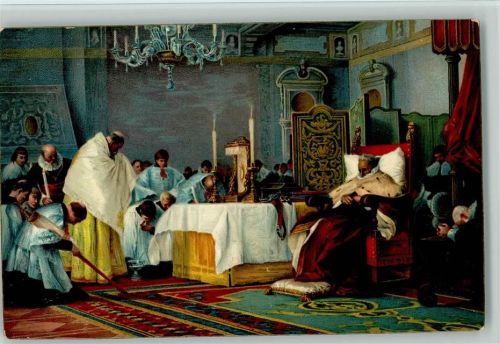 29626 Gemälde von Barabino, Ultime ore di Carlo Emanuele di Savoja, Adel Italien