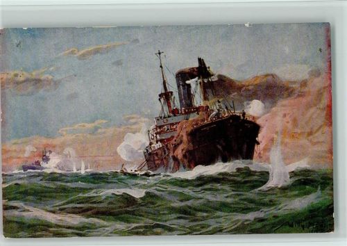 U Boot Spende 1917 - Gefecht mit einem Handelsdampfer