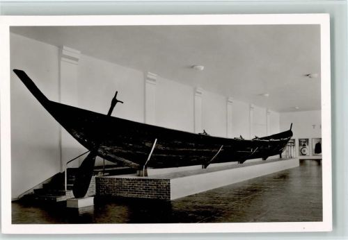 Museum, alte Nydamschiff Foto AK