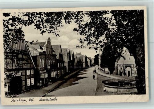Steinheim 1940 Marktstraße AK