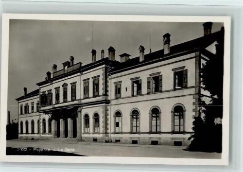 Payerne La Gare, Bahnhof, Verlag SG Nr. 2982, sehr gute Erhaltung AK