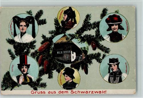 Tannenzapfen - Trachten aus dem Schwarzwald AK